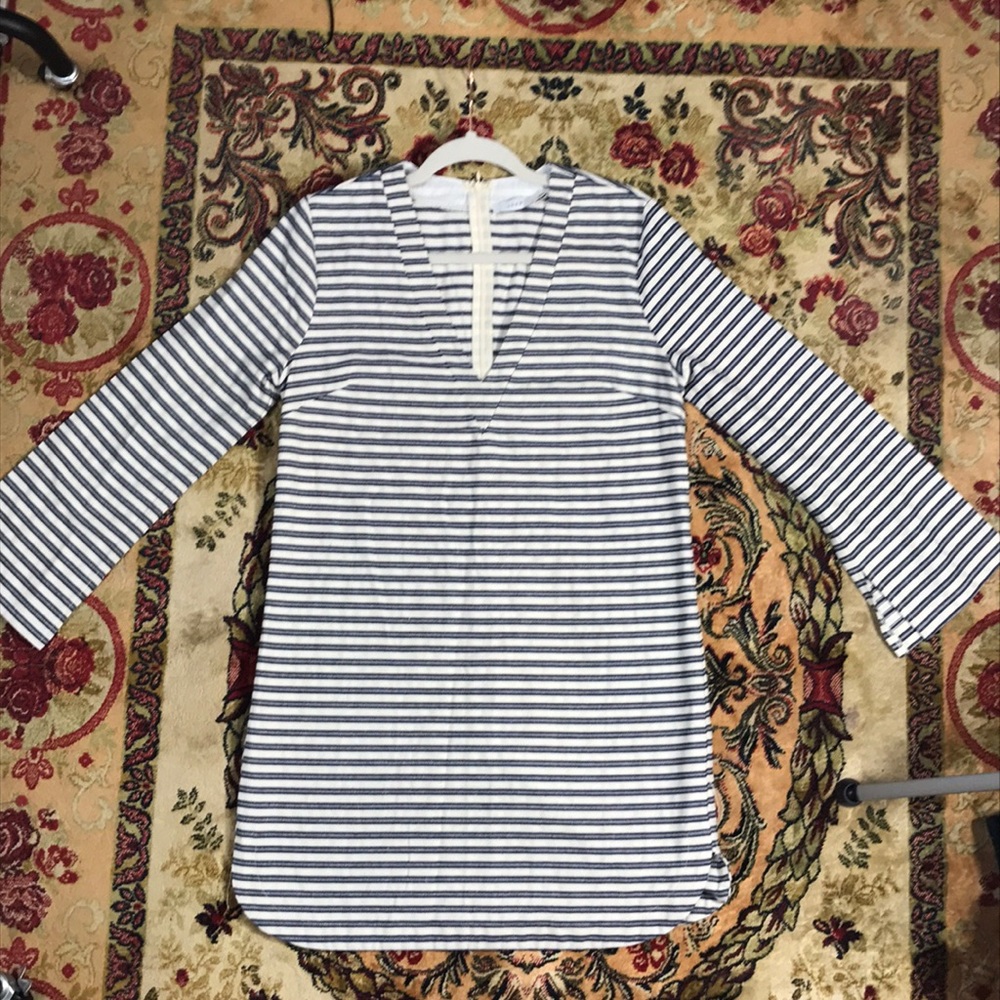 Adorable striped cotton spring dress by Lush